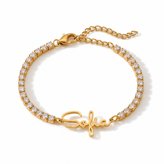 Pulseira De Ténis com Nome