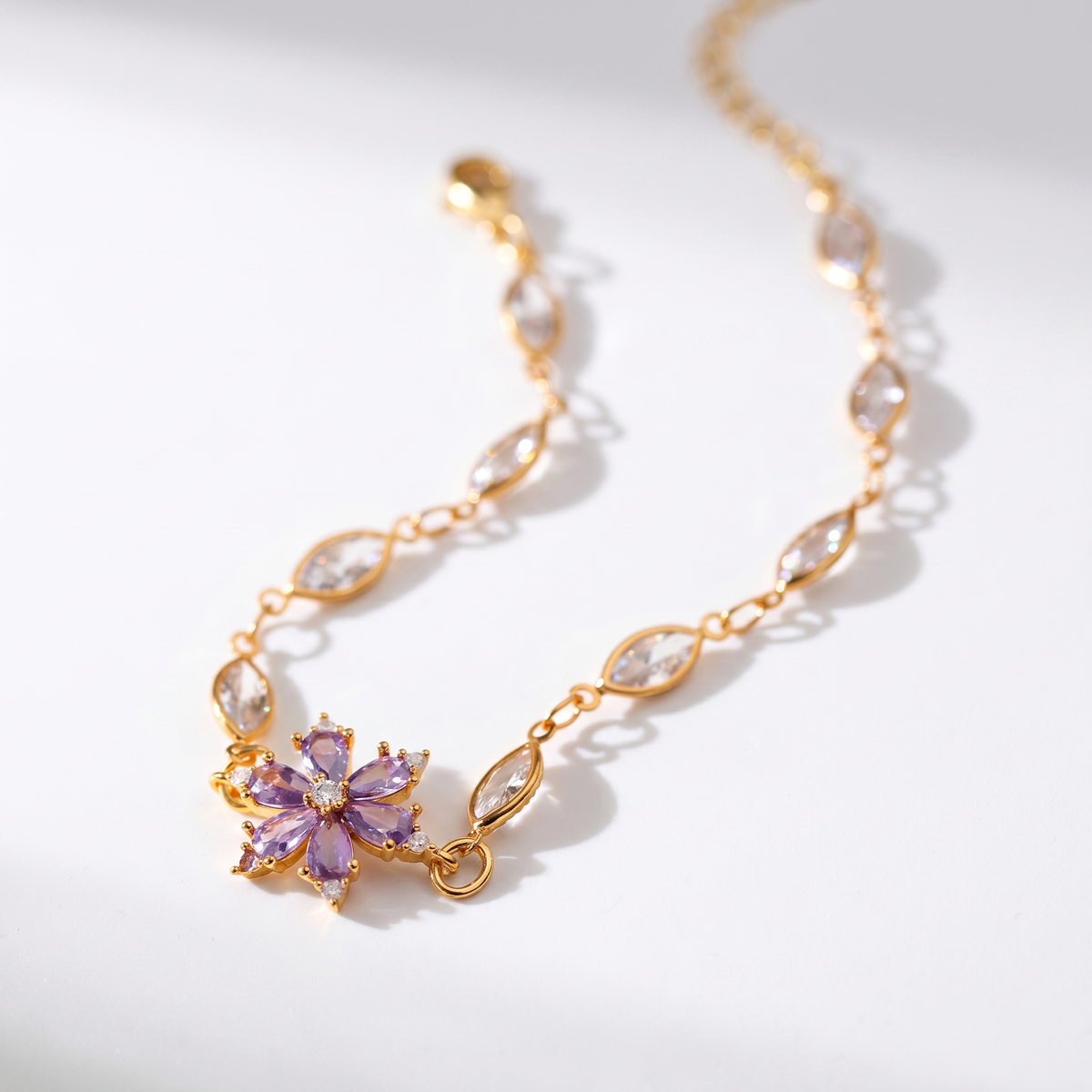 Pulseira com Flor Personalizada