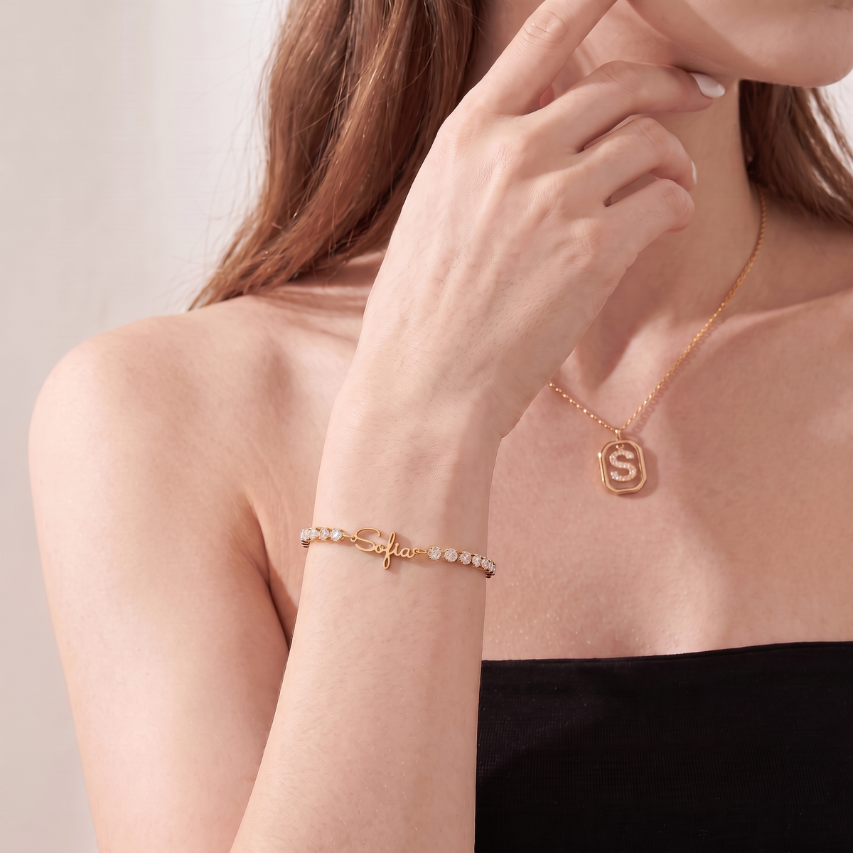 Pulseira De Ténis com Nome